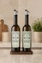 750 ml Set of 2 Glass Oil Dispensers with Wooden Stands – Leak-Proof, Drip-Free, Smart Lids for Olive Oil & Sunflower Oil Bottles - 8