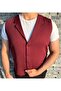 Men's Slim Fit Mono Collar Full Fabric Vest - 2