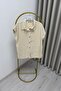 My Magazin Denim Fabric Comfortable Fit Snap Button Pocketed Vest - 6