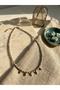 Amazonite Natural Stone and Steel Detailed Necklace - 2