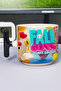 كوب سيراميك فاخر مطبوع عليه Fall Guys (قطعة واحدة) على شكل حرف T بمقبض أسود خاص V4T