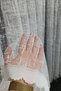 Modern Ecru Gray Living Room and Room Curtain Knitted Tulle 1/3 Fold Pleated - 4