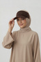 Visor Sports Cap Tennis Running Training Accessory |   Brown Women's Zigzag Braided Elastic Model - 6