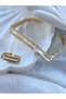 Premium Quality Steel Custom Design Women's Bracelet and Ring Set - 6