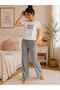 Women's Oopsy Daisy Printed Pajama Set Short Sleeve Casual Home Wear
