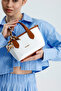 White, Soft Textured, Scarf-Style, Crossbody Strap, Minimalist, Hand & Shoulder Women's Bag - 4