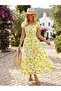 Women's Summer Terry Terry Patterned Dresses Full Lycra