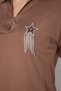 Polo Collar Star Detailed Blouse - 3