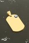 Imprint Steel Pendant 2*3.5 cm - Yellow