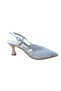 Marzella 390 Women's Stoned Tulle 7 cm Goblet Heeled Open Back Evening Dress Shoes - 4