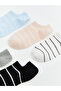 Nevavm Striped Women's Booties Socks with a Difference, Pack of 5 - 2