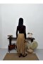 Women's Trendy Chiffon Polka Dot Camel Long Skirt - Suitable for Hijab 93 cm - 5