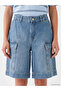 Nevavm Loose Fit Women's Jean Cargo Shorts with a Difference - 3