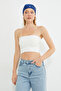 Basic Covered Strapless Bustier - 5