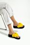Mia Floral Flip Flops Black Beach Slippers Flip Flops Beach Party Slippers 4.5 cm