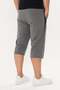 Men's Cotton Zipper Detailed Capri Pants Anthracite Melange-6076 - 7