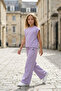 Lumy Combed Cotton Girls' Wide-Leg Summer Trousers - 2