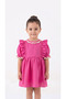 Lace Pink Şile Fabric Custom Made Dress 100% Cotton Ruffled Girls' Dress