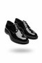 2872 Men's Black Classic Loafer Shoes - Stylish Casual Special Occasion Men's Lace-Up Classic Leather Shoes - 4