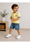 Baby Boy Polo Collar Shorts Set Red Navy Blue Summer 2-Piece Set - 2