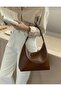 Monroe Leather Look Women's Hand and Shoulder Bag Modern Minimal Hobo Bag