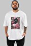 For the Love of Cats 88 Front Cat Printed White Oversize T-Shirt 100% Cotton Unisex Cat Lover Premium Design - 2