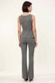 Women's Plus Size Degaje Collar Lace-Up Fitted Camisole Knitted Suit Long Leg Casual Comfortable - 5