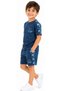 Boy's T-Shirt with Koçak Written on the Sleeves, K Letter Detail, Shorts with Elastic Waist, Pockets, Drawstring, K Letter Pattern on the Sides, T-Shirt and Shorts Set - 2