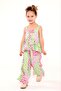 Girl's Viscose Set with Daisy Print - 2
