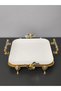 Kare Porcelain Presentation Plate with Foot Detail & Accessories & Special Laser - 4