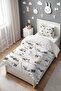 Construction Road Cars Patterned Single Baby Kids Bedding Set - 3