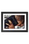 Alayra Death Note Manga Light Yagami Kira Poster Framed Painting with Black Frame (12inches