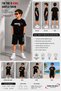 Summer I'M the King Printed Boys' Black Shorts and Black T-Shirt Set - 2