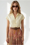 Women's Yellow Shepherd Woven Shirt Gml-19001453 - 5
