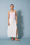 Tulle Collar Detail Tank Top Pink - 2