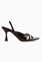 Noria Brown Elastic Women's Heeled Shoes - 2