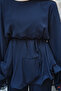 Women's Ruffled Sleeves Spanish Sleeve Set Navy Blue - 6