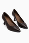Clarry Genuine Leather Brown Women's Heeled Shoes - 3
