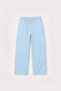 Baby Blue Linen Blend Relaxed Men's Trousers
