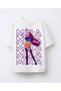 Kpop Mira Printed Huntrix Demon Slayers Printed T-Shirt Mira Pink Glitter Hair +Face Stone+Hair Powder Party Birthday - 2