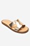 Biora Gold Genuine Leather Women's Slippers - 3