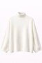 Mixray Oversize Ribbed Turtleneck Sweater