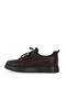 Brown Leather/Stretch Men's Sports Shoes - 3
