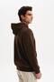 Ar-Ma Men's Hooded Sweatshirt with Text Print, Kangaroo Pocket, Knitted Fabric, Regular Fit, 70% Cotton, 30% Poly - 4