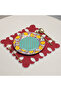 6-Piece Burgundy Noelle Linen Placemat Set Supla |   Stain Resistant |   Modern Table Decor - 2
