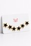 Star Butterfly Flower Figured Pierced Earrings – Gold Color Look Minimal Women's Earrings, Daily Stylish Jewelry