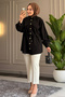9102 - Stylish Comfortable Woven Women's Shirt with Button and Waist Tie Detail - 4