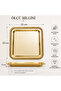 Premium Knitted Series 6-Piece Square Presentation Tray 23X23 cm Promise Engagement Coffee Presentation Tray - 5
