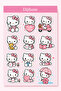 Hello Kitty Sticker Set 3 Sheets – for Notebook, Agenda, Laptop and Phone - 3