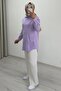 My Magazin Summer Tansel Fabric Daisy Embroidered Snap Button Hijab Shirt - 5